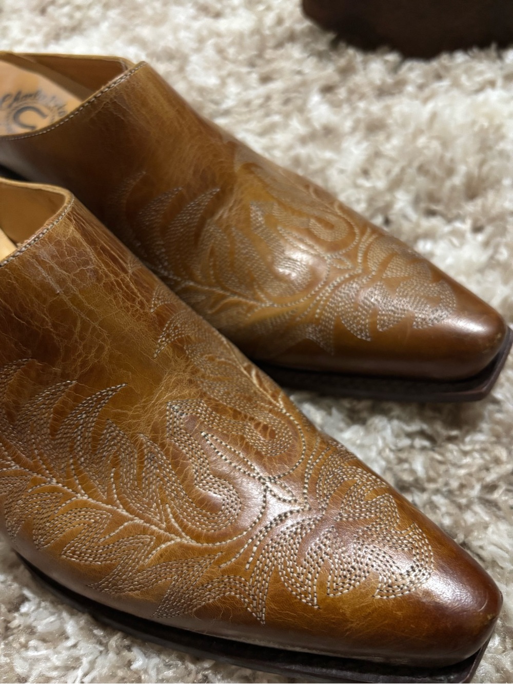Charlie 1 Horse by Lucchese Snip Toe Mules - Picture 6 of 6
